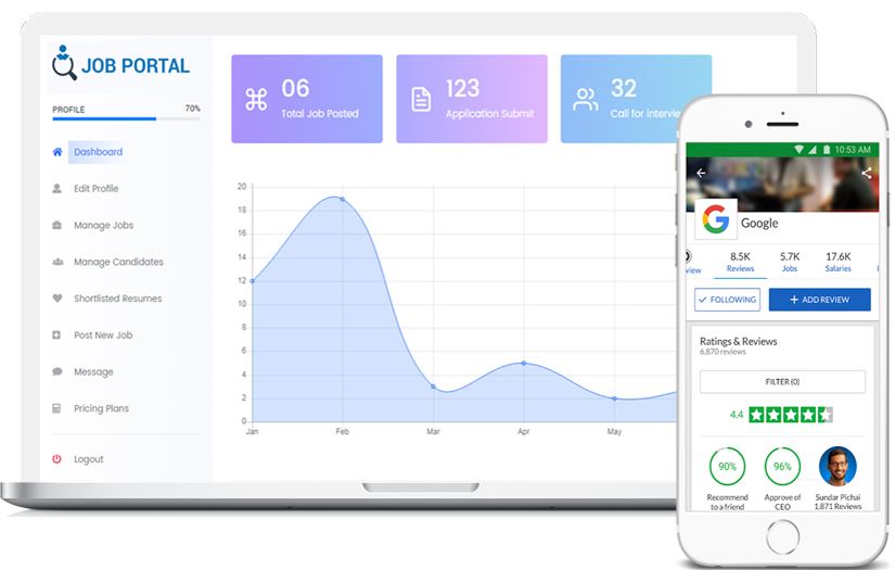 Online Job Portal screenshot 1